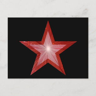 Red Star postal negra