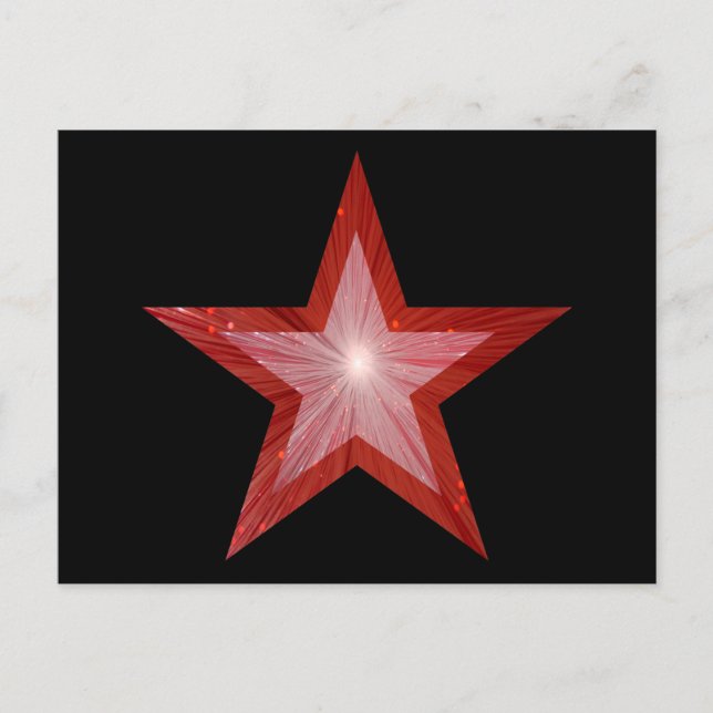 Red Star postal negra (Anverso)