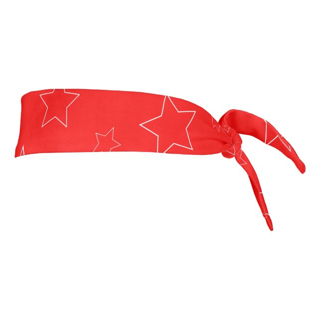 Red Stars Scarf Headband (Girar 90)
