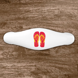 Red Summer Beach Flip Flops Pomo de Puerta