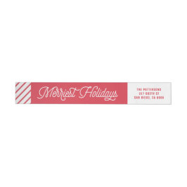 Red The Merriest Holidays Typography Navidades