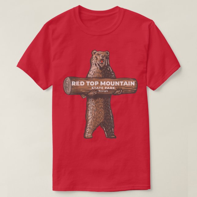 Red Top Mountain State Park Georgia Bear Vacation  (Diseño del anverso)