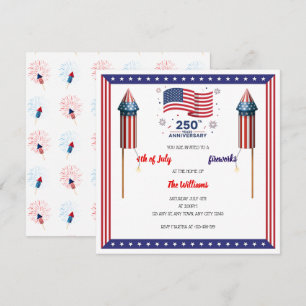 Red, White & Boom Invitación del 250º aniversario