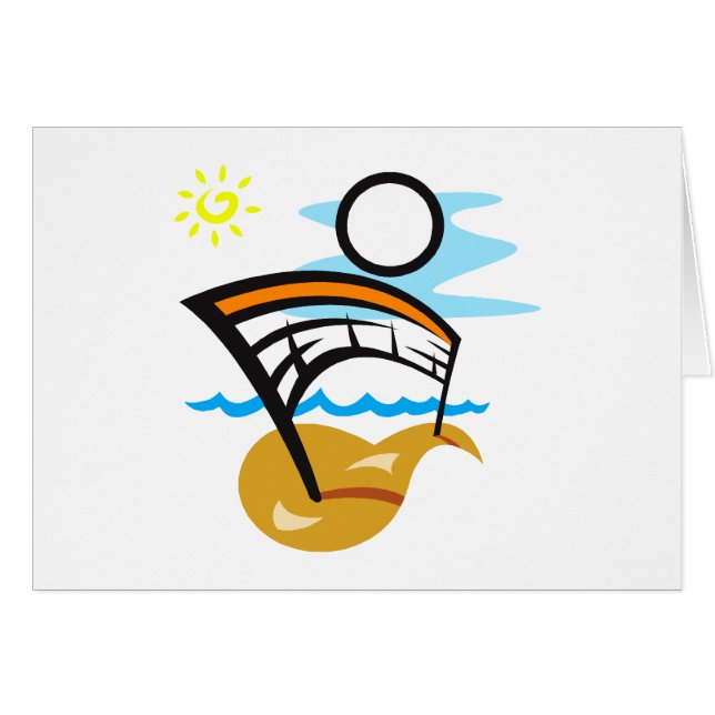 Red y bola del voleibol (Anverso (Horizontal))