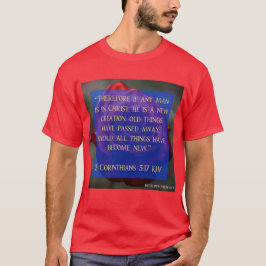 Redacción de la bestia 2 corintios 5:17 camiseta