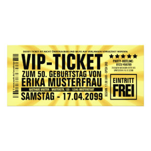 Redacta tu invitaciones propias como si VIP-TICKET