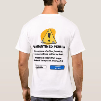 Reddit la camisa de la cuarentena de Donald