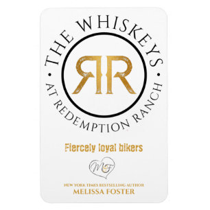 Redemption Ranch Whiskeys Logotipo Imán flexible