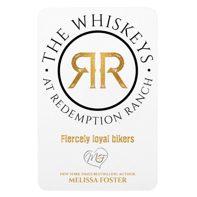 Redemption Ranch Whiskeys Logotipo Imán flexible (Vertical)
