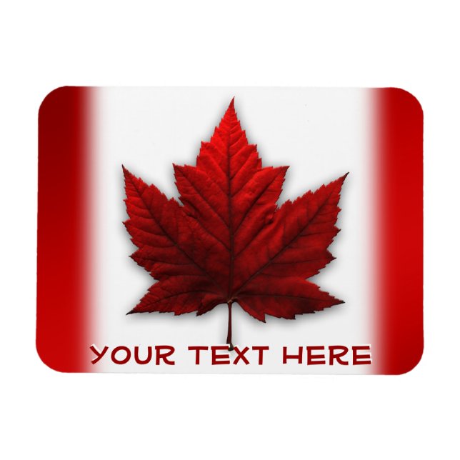 Redes de imanes de la bandera de Canadá Personaliz (Horizontal)