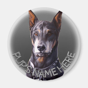 Redes Doberman Imán Personalizado De Nevera De Per