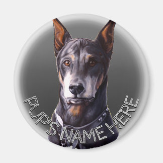 Redes Doberman Imán Personalizado De Nevera De Per