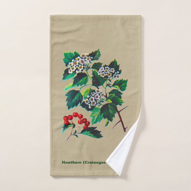 Redhaw Hawthorn En Papel Antiguo (Toalla de mano)