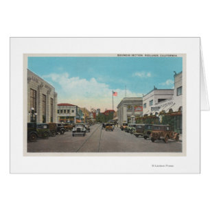 Redlands, CA - el centro de ciudad del distrito
