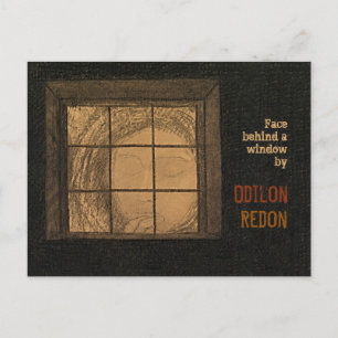Redon Face detrás de una postal CC0681