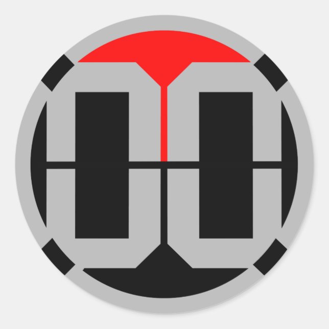 Redonda 00 LvL Pegatina De 1,5 Pulgadas (Anverso)