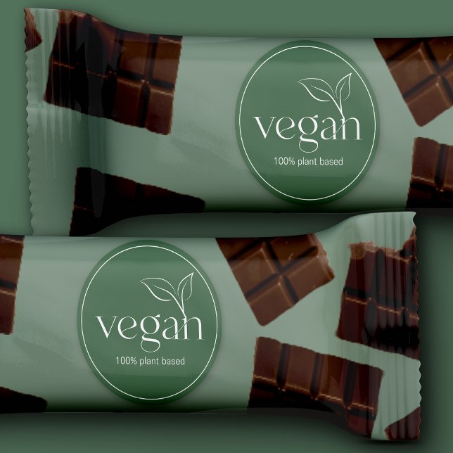 Redonda 100% Vegan Pegatina (Subido por el creador)