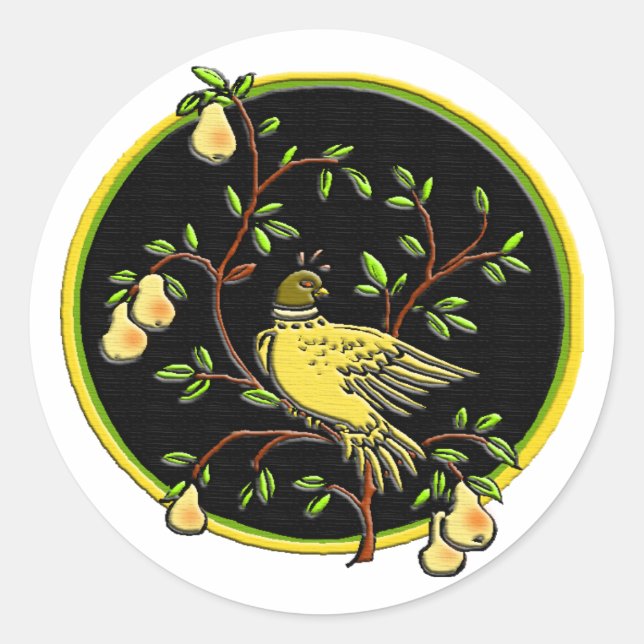 Redonda 1.ª pegatina de Navidad #2 (Anverso)