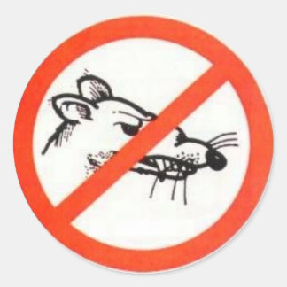 Redonda 1,5" Sin Pegatina de rata