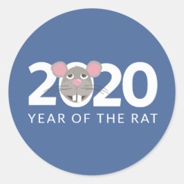 Redonda 2020 año del pegatina de ratas