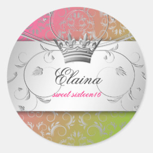 Redonda 311-Silver adivinan al pegatina del Lollipop del