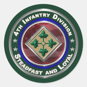 Redonda 4ª División de Infantería Keepsake Pegatina