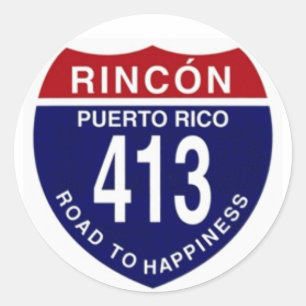 Redonda 413 Pegatina