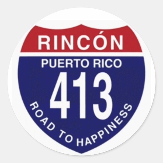 Redonda 413 Pegatina (Anverso)