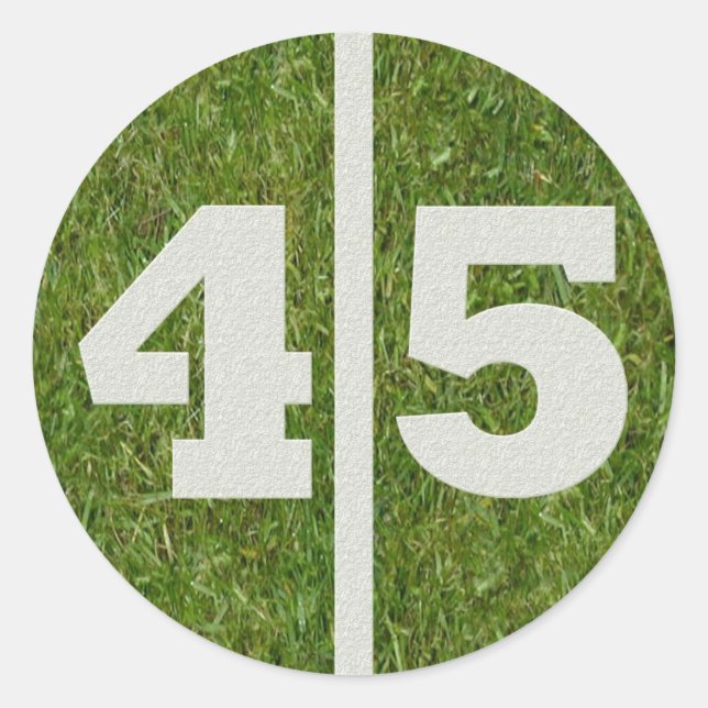 Redonda 45.º Pegatina de Fútbol Natal (Anverso)
