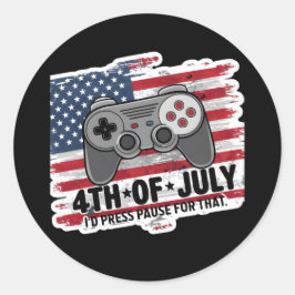 REDONDA 4.º PEGATINA DE JULY GAMER