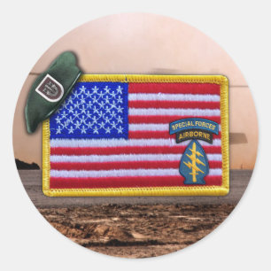 Redonda 5ª Fuerzas especiales campanos veteranos Pegatina