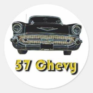 Redonda 57 Pegatina Chevy