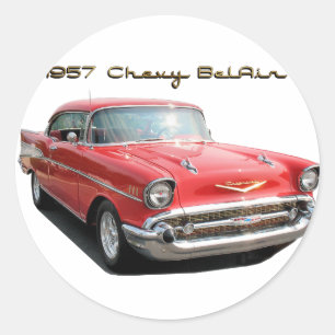 Redonda 57 pegatina Chevy Belair