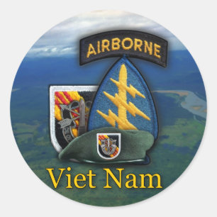Redonda 5.ª Pegatina de las fuerzas especiales Green Beret