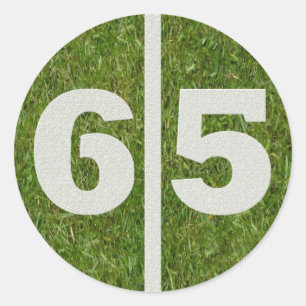 Redonda 65.º Pegatina de Fútbol Natal