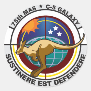 Redonda 75.º Pegatina del "Logo de la nueva era" de MAS