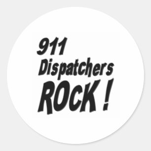Redonda ¡911 Dispatchers Rock! Pegatina