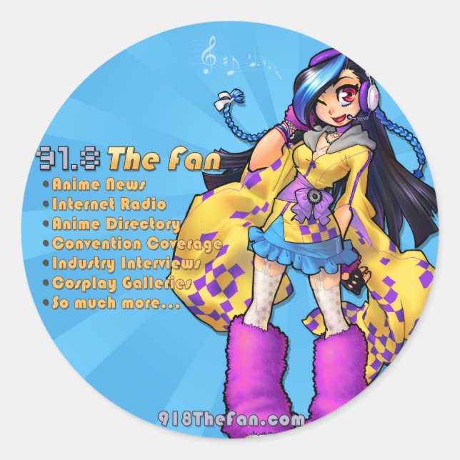 Redonda 91.8 El Pegatina (Anverso)