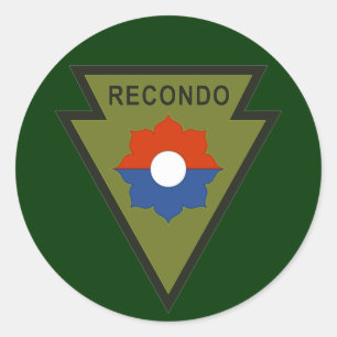 Redonda 9.ª pegatina De Inf Div Recondos