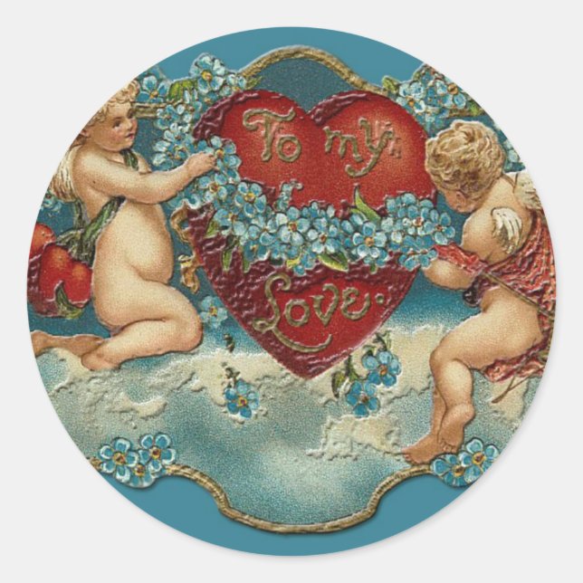 Redonda A mi Pegatina de amor (Anverso)