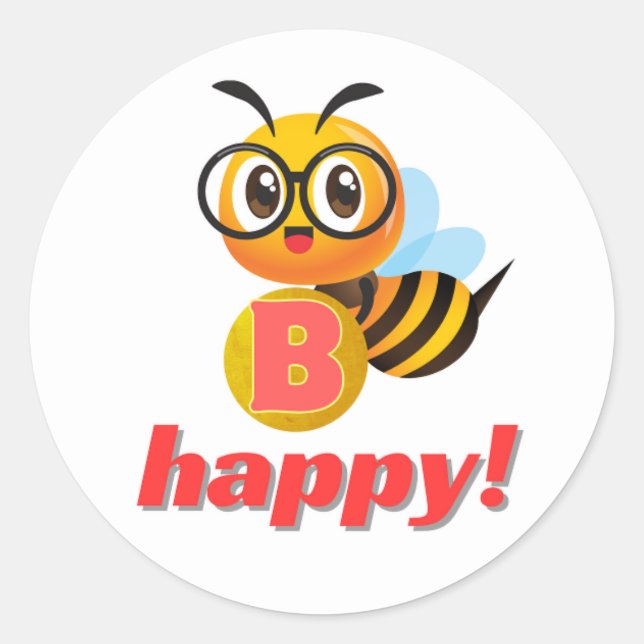 Redonda Adamshits del pegatina de abejas 2024 (Anverso)