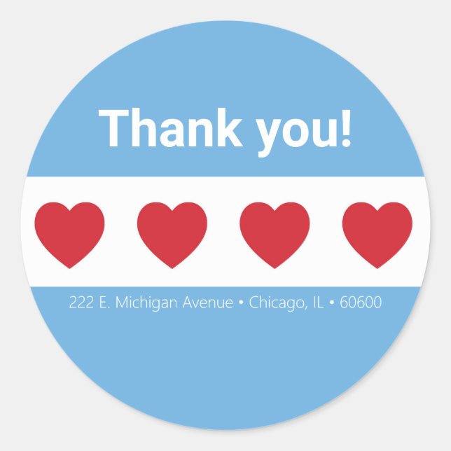 Redonda Airbnb | PEGATINA | Chicago (Anverso)