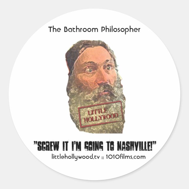 Redonda Al diablo con el Pegatina (Anverso)