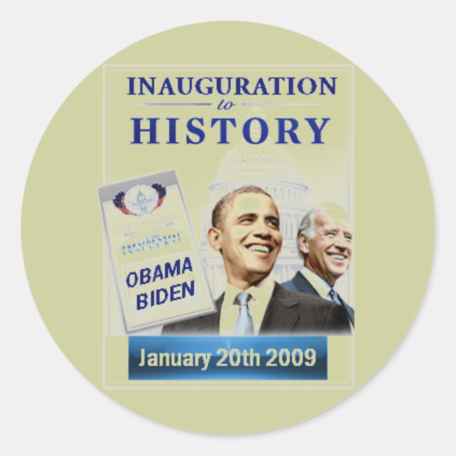 Redonda Al Pegatina de HISTORIA (Anverso)