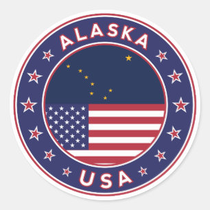 Redonda Alaska, camiseta Alaska, pegatina Alaska, bolsa Al