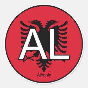 Redonda Albania Pegatina Euro