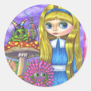 Redonda Alicia en el país de las maravillas y el Pegatina 