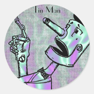 Redonda Alien Green, Pegatina de Tin Man