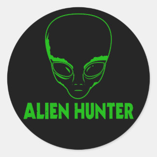 Redonda Alien Hunter Pegatina