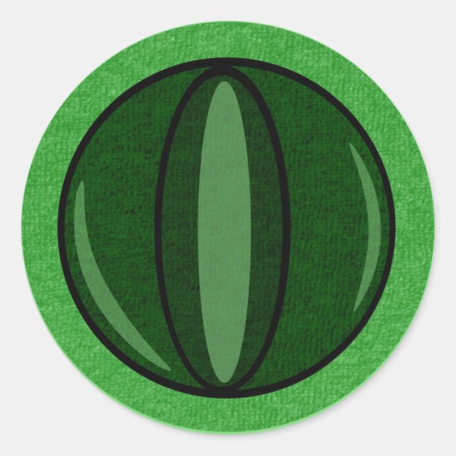 Redonda Alien Reptile Eye Pegatina (Anverso)